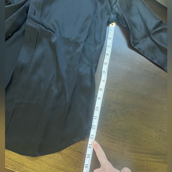 Ralph Lauren Black Silk Blouse - Picture 8 of 10